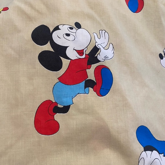 Vintage Fashion Manor Pennys Disney Donald Duck Mickey Minnie Daisy fitted sheet - Picture 9 of 15